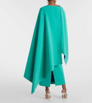 Demetria caped crêpe gown | Roksanda