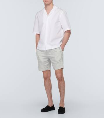 Shorts Felipe aus Leinen und Baumwolle | Frescobol Carioca