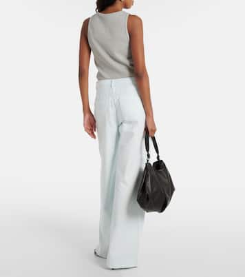 Pantalon ample à taille haute en coton | Vince