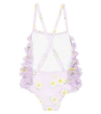 Baby ruffled tulle bodysuit | Monnalisa