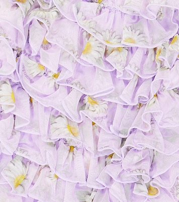 Baby ruffled tulle bodysuit | Monnalisa