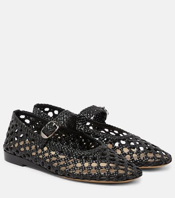 Woven leather Mary Jane flats | Le Monde Béryl