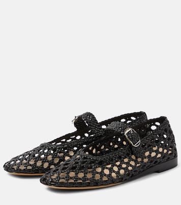 Woven leather Mary Jane flats | Le Monde Béryl
