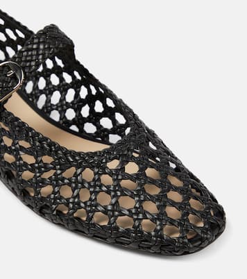 Woven leather Mary Jane flats | Le Monde Béryl