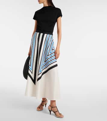 Maxirock Cretto aus Seide und Baumwolle | Joseph