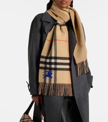 Burberry Check EKD cashmere scarf | Burberry