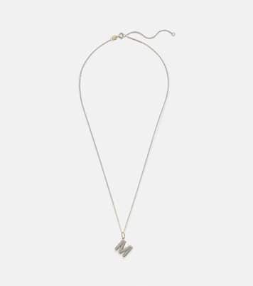 Collier Initial en or 10 ct et diamants | Stone and Strand