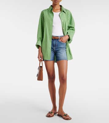 Ex-Boyfriend high-rise denim shorts | AG Jeans