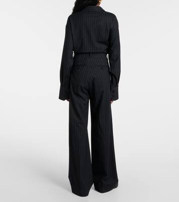 Weite Hose aus einem Wollgemisch | Plan C