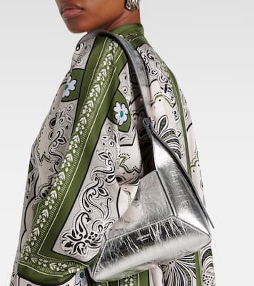 Schultertasche Diamond Small aus Metallic-Leder | Jimmy Choo