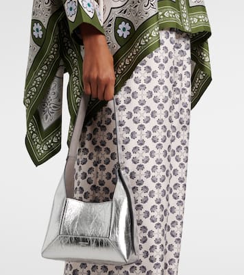 Schultertasche Diamond Small aus Metallic-Leder | Jimmy Choo