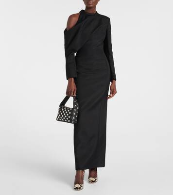 Elena Small studded leather shoulder bag | Khaite