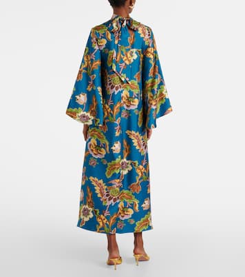 Magnifico printed silk midi dress | La DoubleJ