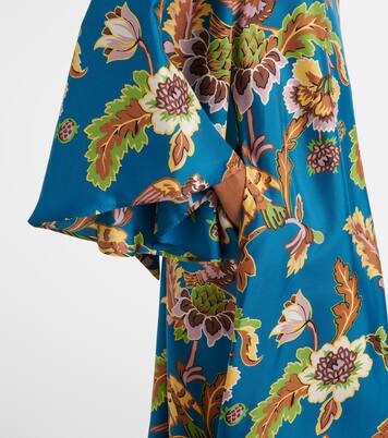 Magnifico printed silk midi dress | La DoubleJ