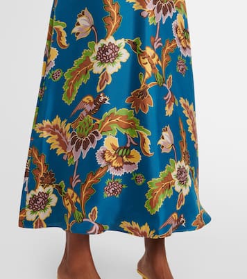 Magnifico printed silk midi dress | La DoubleJ
