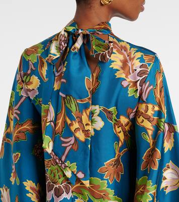 Magnifico printed silk midi dress | La DoubleJ