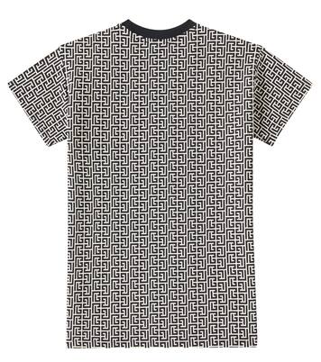Cotton-blend jersey dress | Balmain Kids
