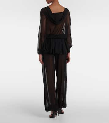 Pantalon ample à taille mi-haute | Alaïa