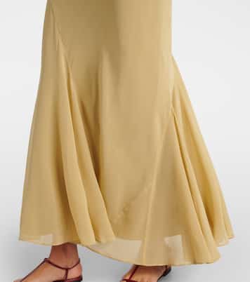 Abito lungo Erin in chiffon di seta | Tove