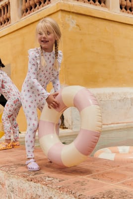 Linette floral rashguard swimsuit | Louise Misha