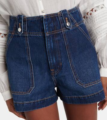 Short Jaffee à taille haute en jean | Veronica Beard