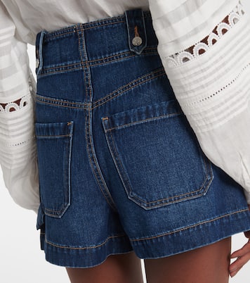 Short Jaffee à taille haute en jean | Veronica Beard