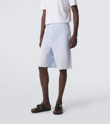 Paula's Ibiza Anagram cotton twill Bermuda shorts | Loewe
