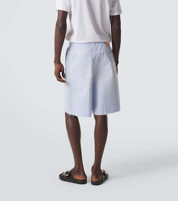 Paula's Ibiza Anagram cotton twill Bermuda shorts | Loewe