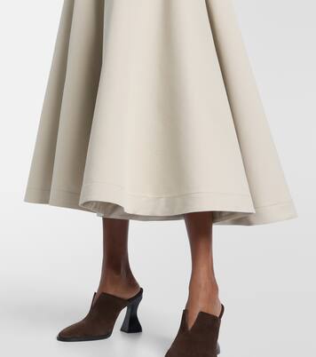 Cotton and silk twill culottes | Bottega Veneta
