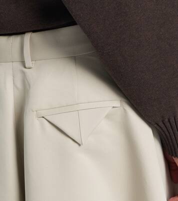 Cotton and silk twill culottes | Bottega Veneta