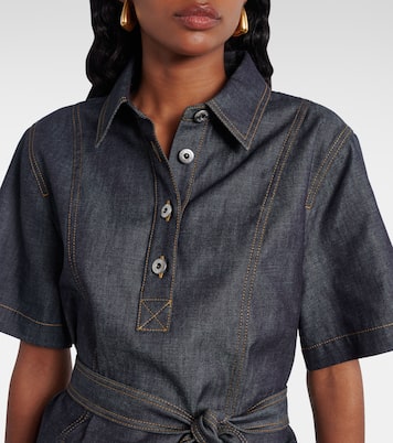 Denim midi dress | Bottega Veneta