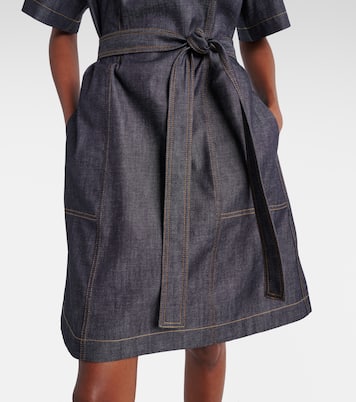 Denim midi dress | Bottega Veneta