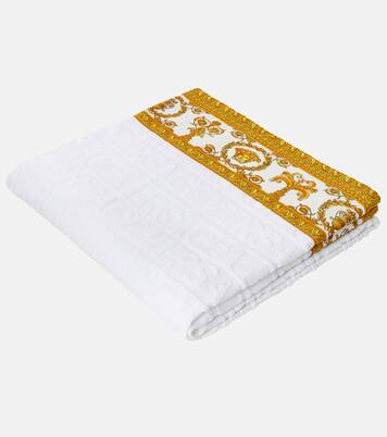 Versace Allover cotton terry beach towel | Versace Home