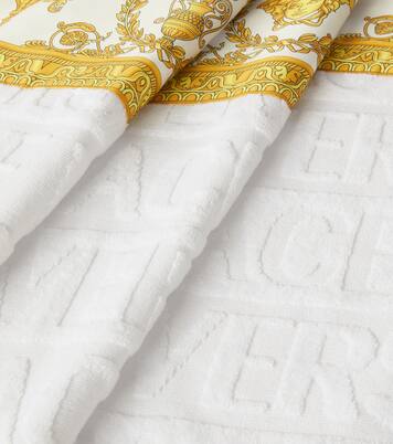 Versace Allover cotton terry beach towel | Versace Home