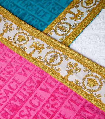 Versace Allover cotton terry beach towel | Versace Home