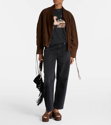 Bedruckte Plateausandalen 35 aus Leder | Gianvito Rossi