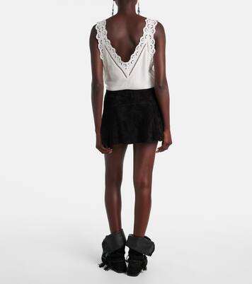 Minirock Dilara aus Veloursleder | Isabel Marant
