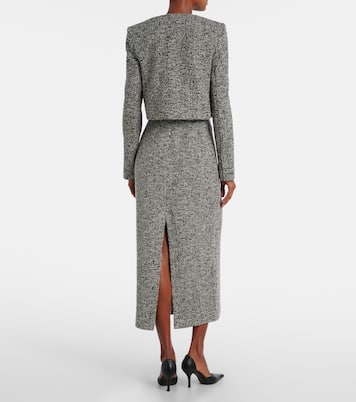 Chaqueta de tweed en mezcla de algodón | Oscar de la Renta