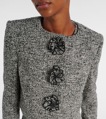 Chaqueta de tweed en mezcla de algodón | Oscar de la Renta