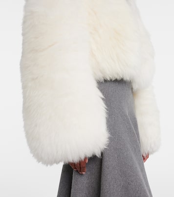 Cropped shearling jacket | Alaïa
