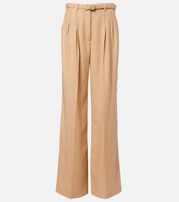 High-Rise-Schlaghose Rhein aus Wolle | Gabriela Hearst