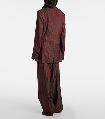 Pantalon ample imprimé à taille haute | Dries Van Noten