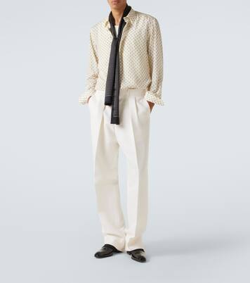 Pañuelo de sarga de seda con lunares | Tom Ford