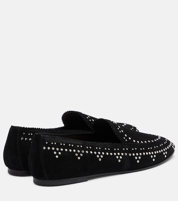 Skye studded suede loafers | Aquazzura
