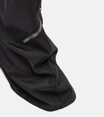 Zipper-detail over-the-knee boots | Rick Owens