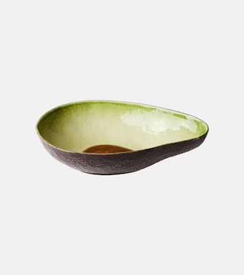 Tropical Fruits Avocado earthenware salad bowl | Bordallo Pinheiro