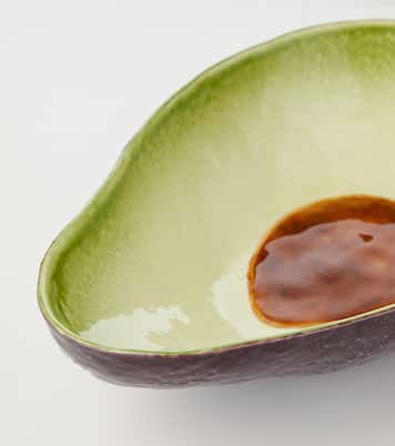 Tropical Fruits Avocado earthenware salad bowl | Bordallo Pinheiro