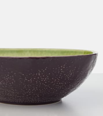 Tropical Fruits Avocado earthenware salad bowl | Bordallo Pinheiro