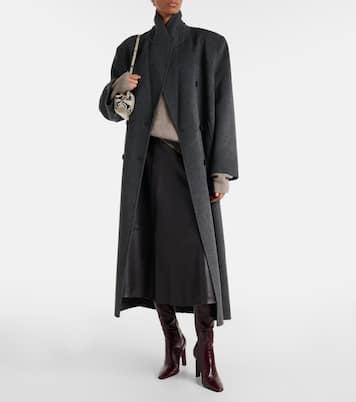 Savil leather midi skirt | The Frankie Shop