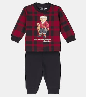 Baby Set aus Pullover und Jogginghose aus Baumwolle | Polo Ralph Lauren Kids